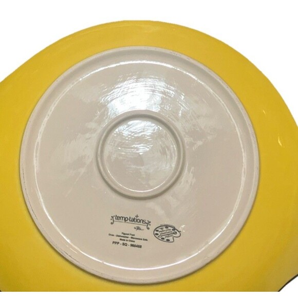 VTG. MCM Temptations Lemon Fruit 15-1/4" Serving Platter W/ Handles & Lemons - Picture 12 of 16